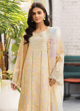 Lifestyle By Rang Rasiya Embroidered Lawn 3 Piece Unstitched Suit RR25LS D-04 HAZEL